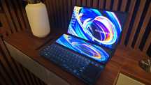 Laptop ASUS ZenBook Duo 14 Celestial Blue + Stylus, Charger si Sleeve