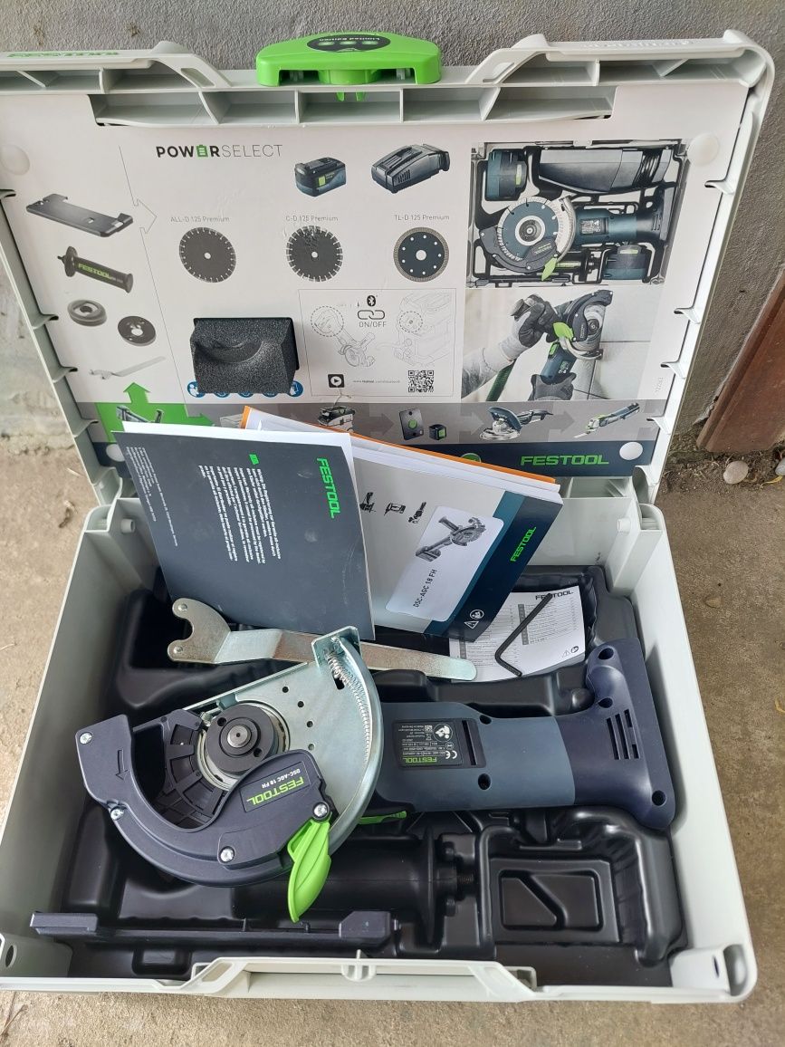 Flex gresie, canelat festool dsc-agc 18-125