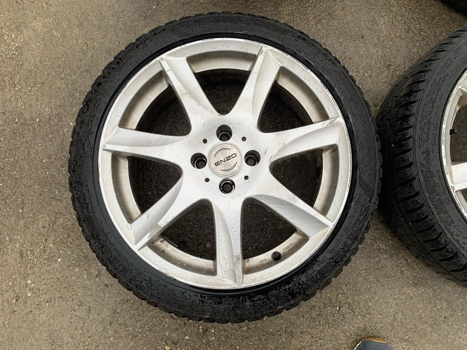 Jante ENZO R17 PDC 4x100 cu anvelope iarna 205.45.17