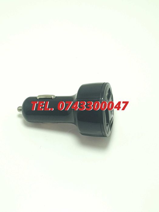 Incarcator Masina Auto 4 Porturi Bricheta Usb Qc Incarcare Rapida