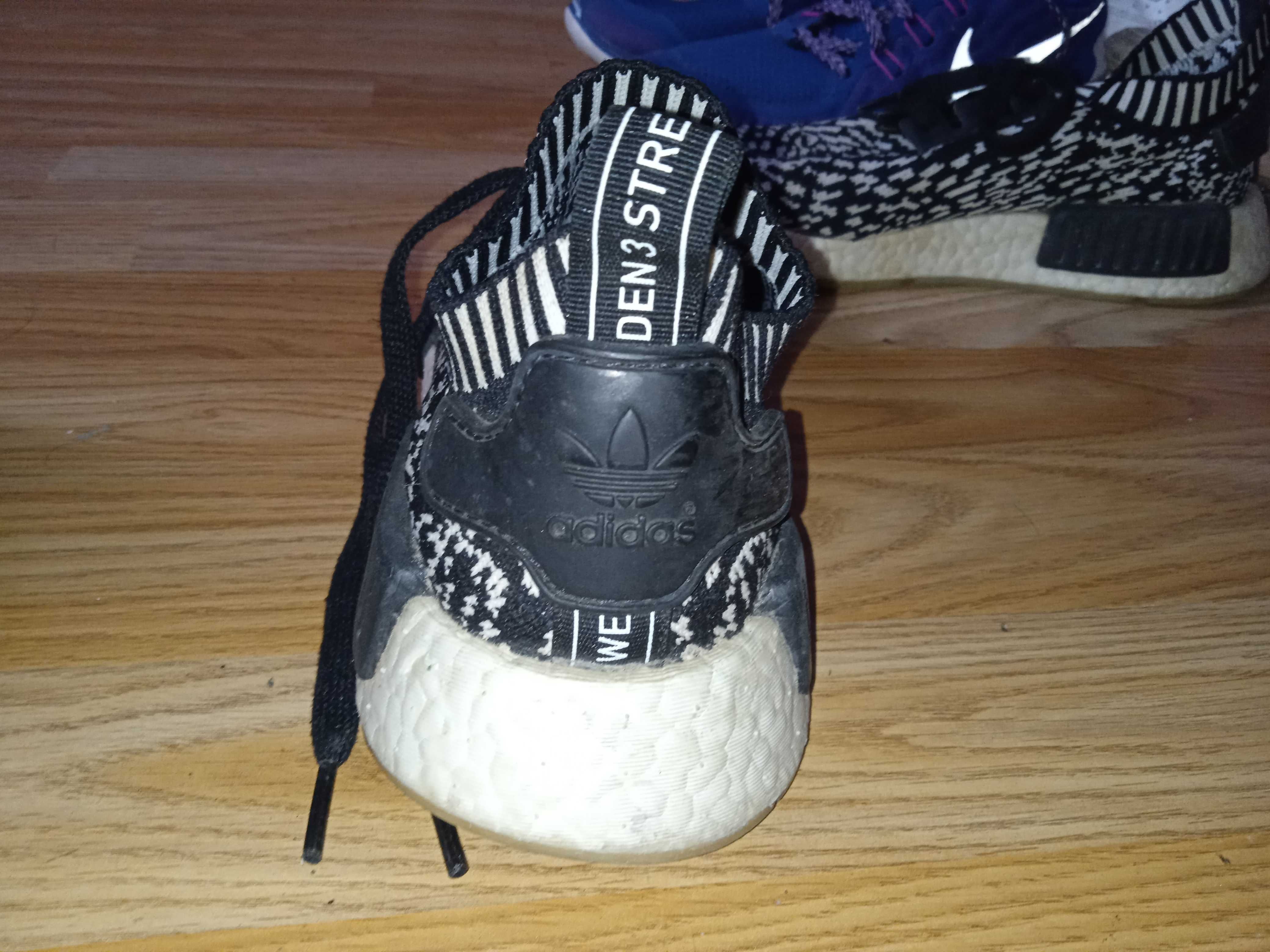 Мъжки оригинални обувки втора употреба adidas NMD_R1 Primeknit Zebra