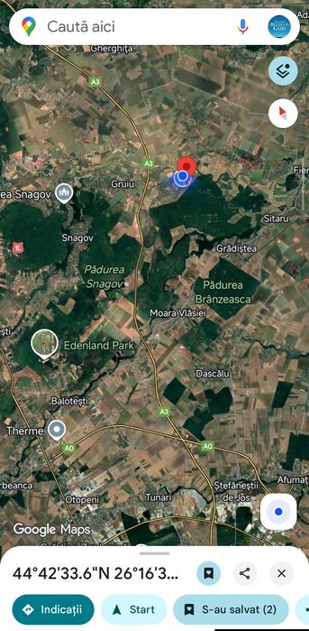 Teren extravilan în Lipia, Ilfov. 3,500 m²