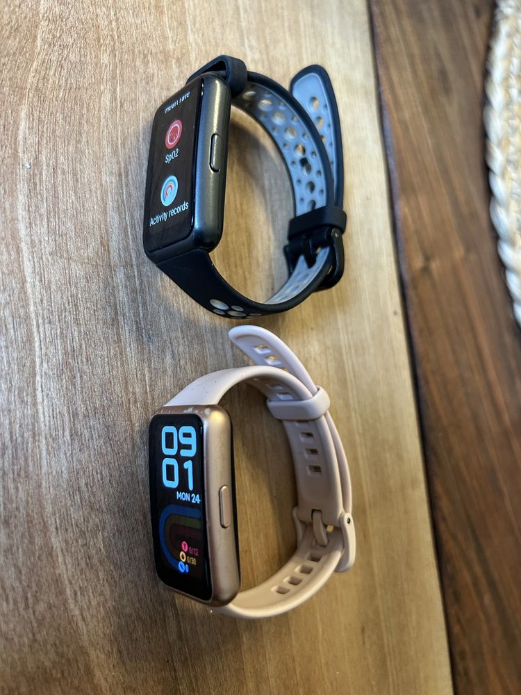 HUAWEI Band 7 / розова и черна каишка