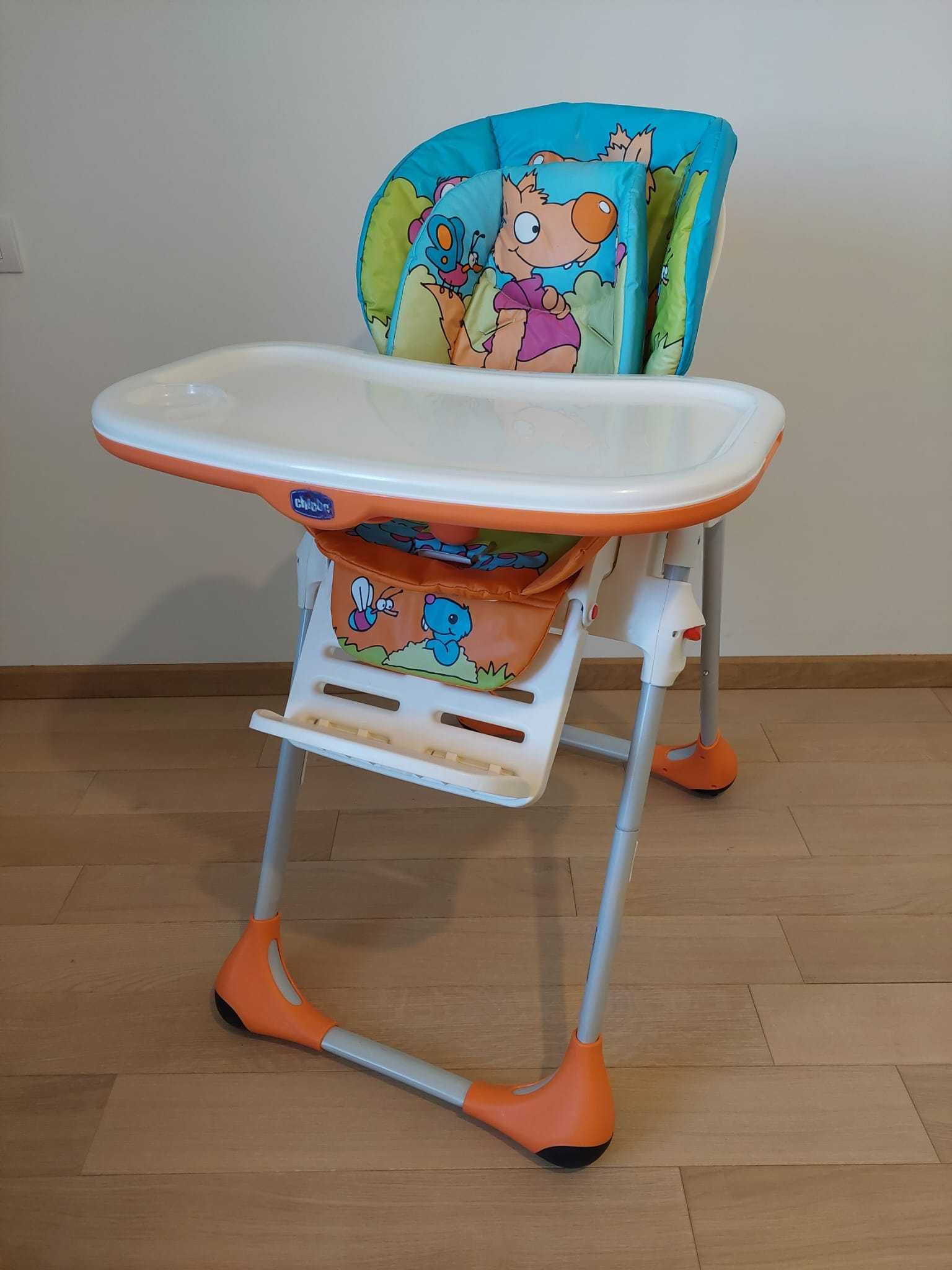 Scaun de masa Chicco Polly 2 in 1 Wood Friends