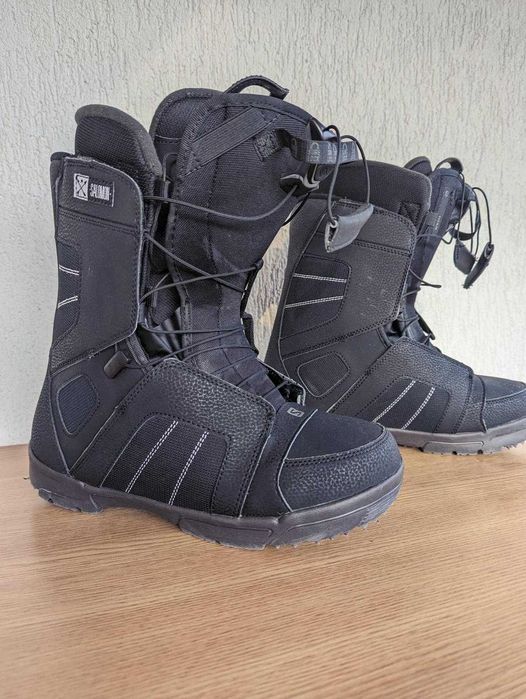 Placa Raven Core Carbon + Boots Salomon Black Titan