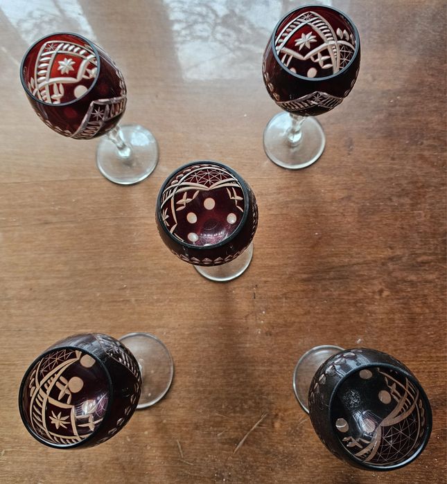 Pahare de cristal(rubin)