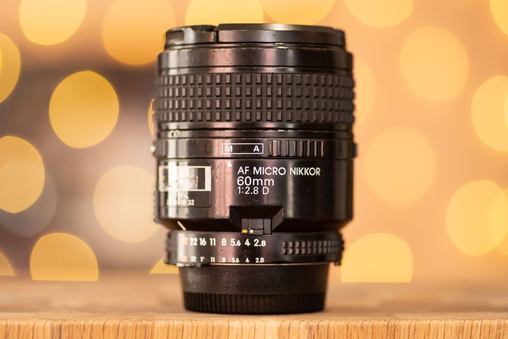 AF Nikon 60mm f/2.8D Macro Nikkor обектив Никон #1/2