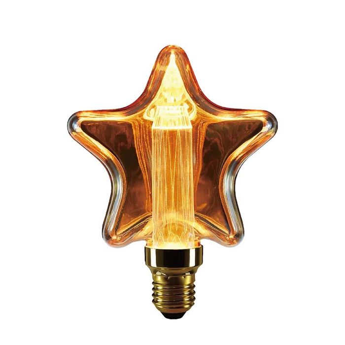 6W led винтидж крушка димираща кехлибар, енергоспестяваща, звезда