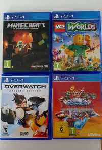 Pachet 4 jocuri Minecraft Overwatch Lego PS4