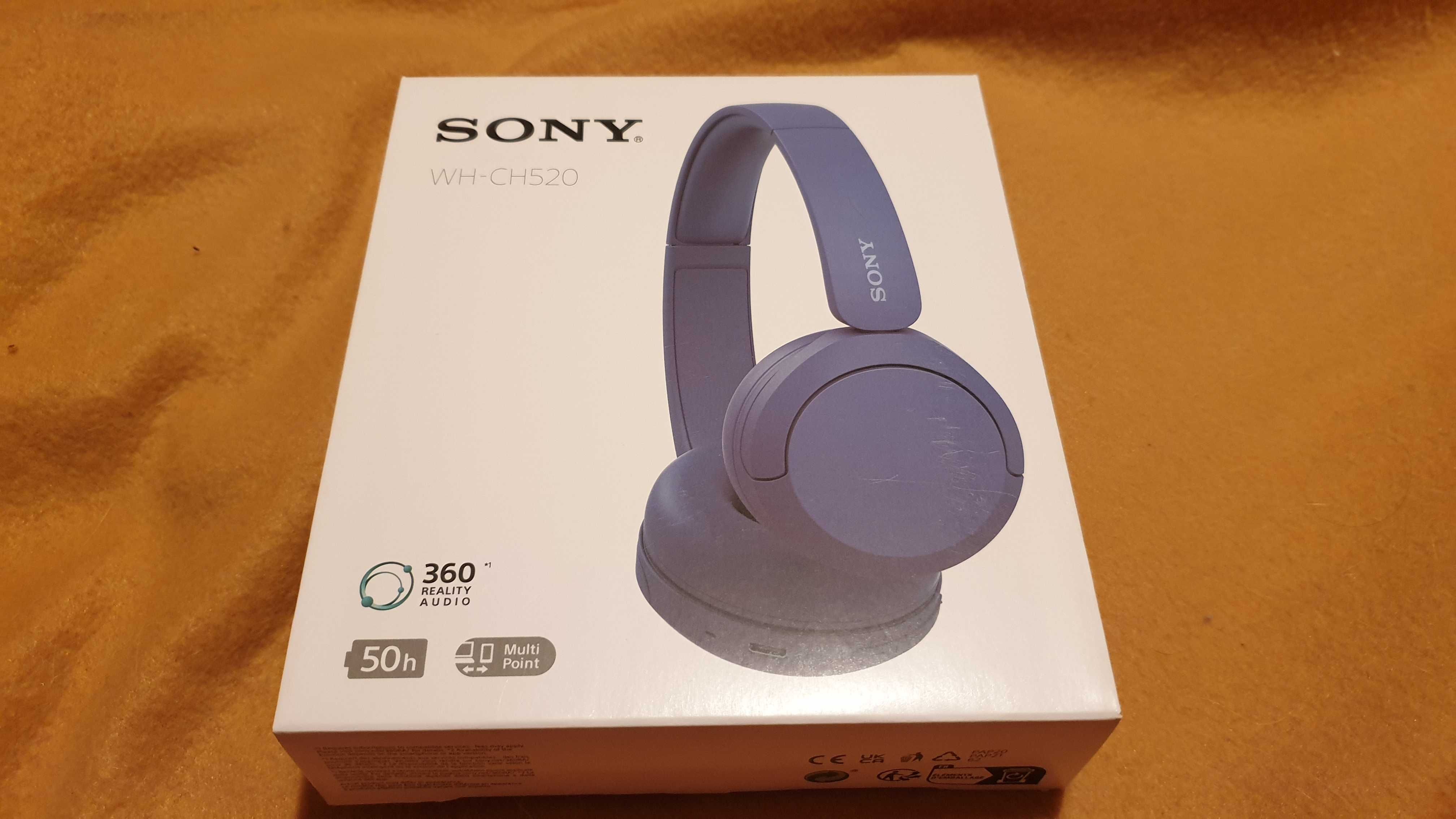 Casti On Ear Sony WH-CH520L, Wireless, NOI, Sigilate