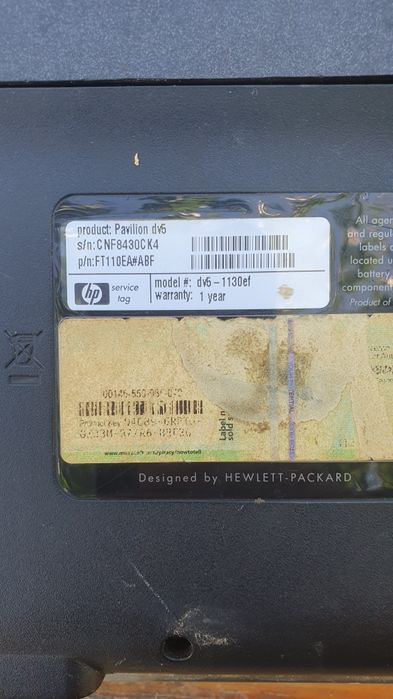 Piese laptop hp dv5 1130ef placa baza ecran carcasa cooler procesor