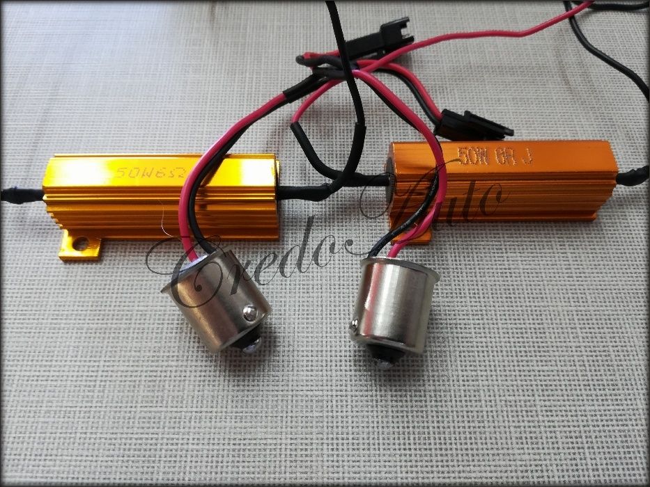 Ново!P21W/T20 DRL Canbus светлини за мигач 62 LED 4014 2х15W -2бр IP65