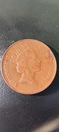 2  pence,Anglia cu chipul Reginei Elisabeta