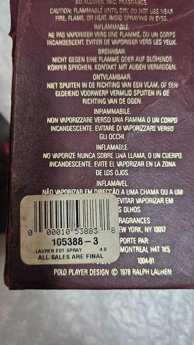 Lauren Perfume by Ralph Lauren 4 oz~118mL Apa de toaletă pentru femei