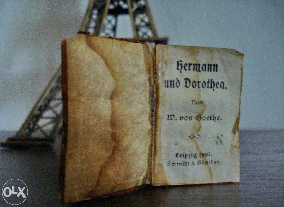 Carte miniatura Johann Wolfgang von Goethe-- Hermann und Dorothea 1907