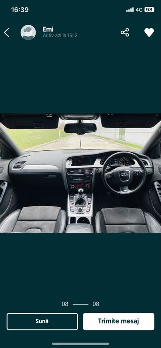 Dezmembrez audi a4 b8 euro 5 fata completa far capota aripa bara