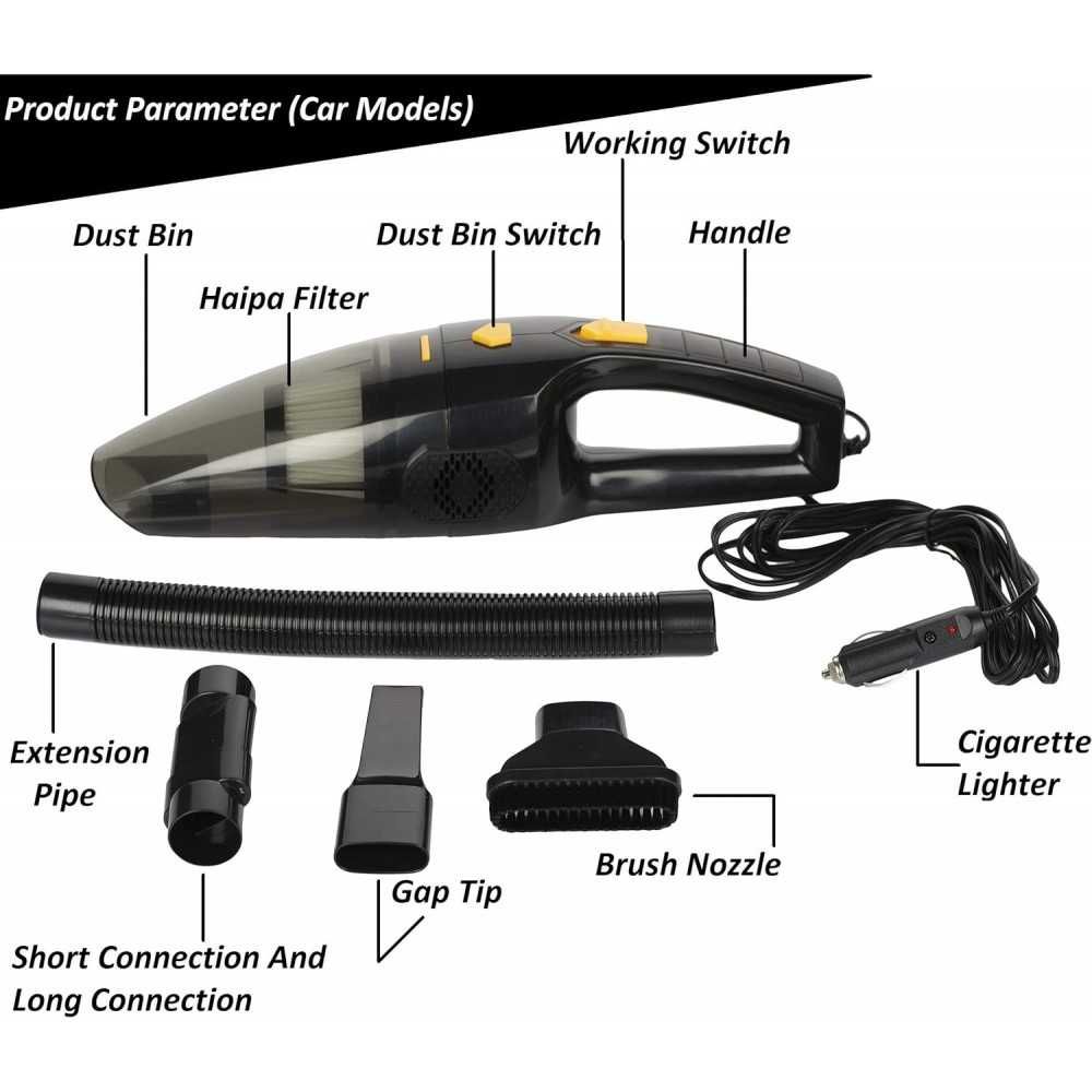 Мощна прахосмукачка  за кола DC12V