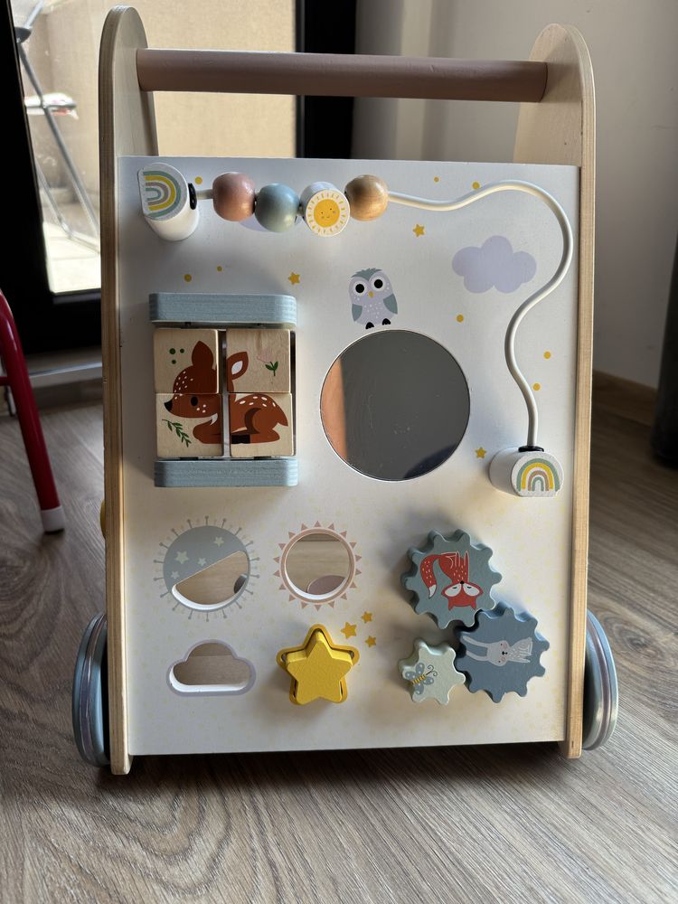 Дървена играчка за прохождане Moni Toys