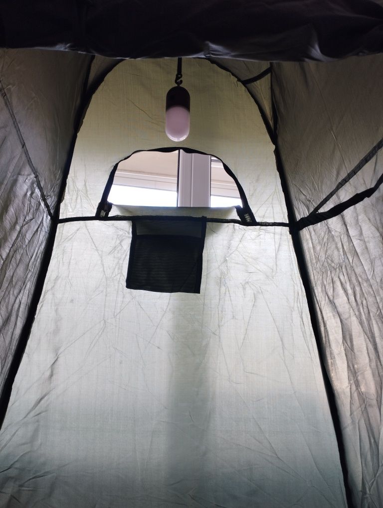 Cort cabina de intimitate camping pop-up verde 120x190