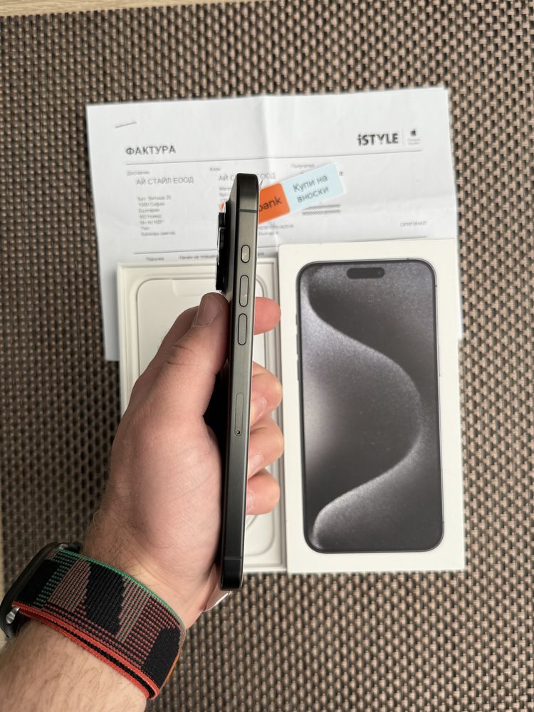 НОВ!/*ЛИЗИНГ*/ iPhone 15 Pro Max Black Titanium 256Gb ГАРАНЦИЯ айфон