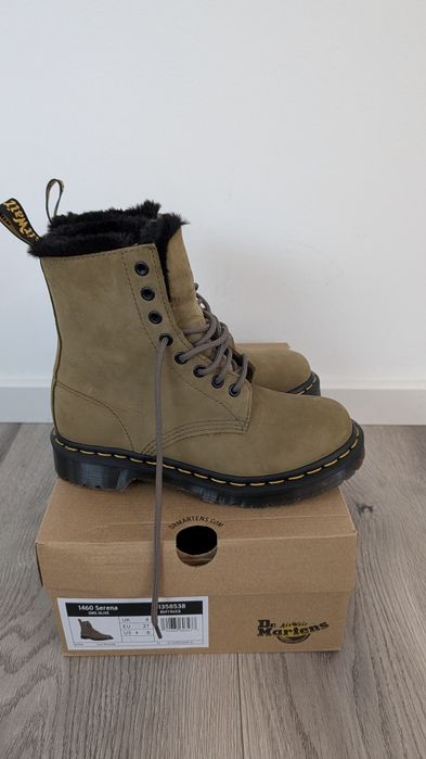 Dr Martens 1460 Serena DMS Olive Buffbuck 37