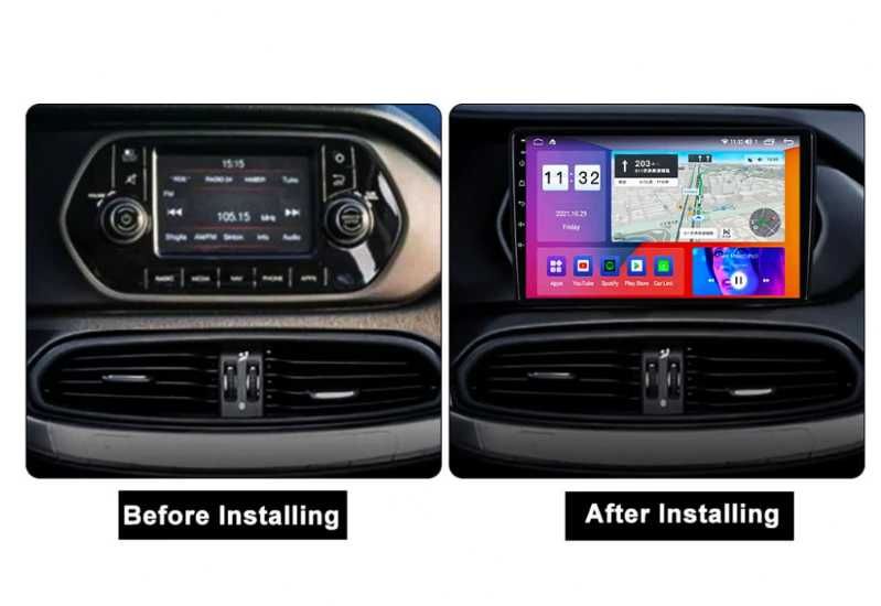 9-инчова мултимедия за Fiat Tipo (2015–2021) + Подарък камера