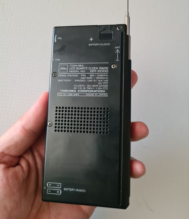 Toshiba QR-2000 Radio Portabil De Buzunar Japan