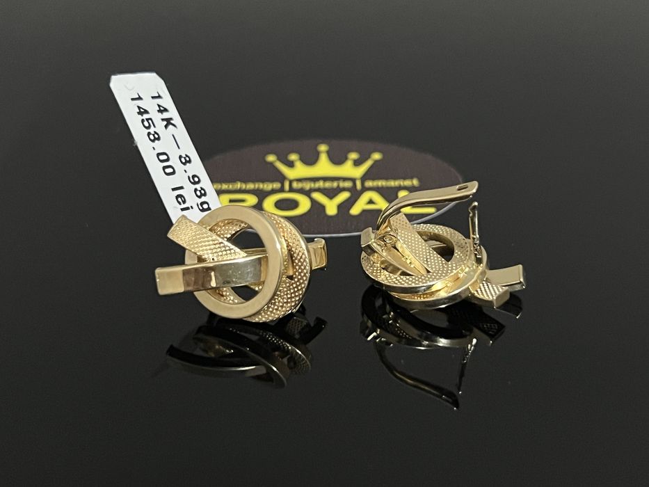 Bijuteria Royal CB : Cercei dama aur 14k 3,93 grame