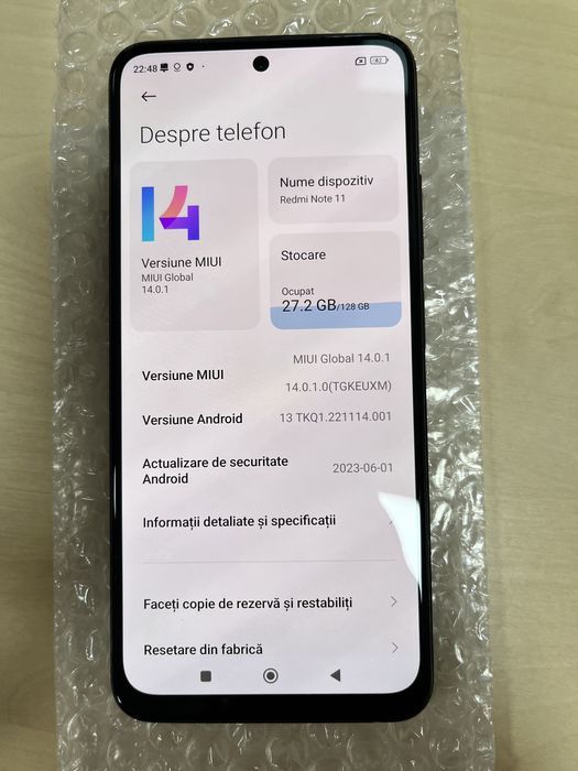 Xiaomi Redmi Note 11 128GB Grey ID-mzv554