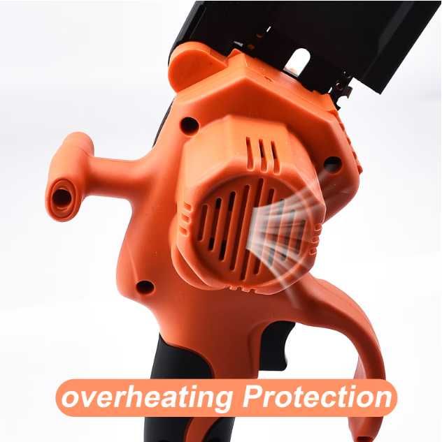 Mini drujba ferastrau cu lant/accesorii 6" 2 baterii 21V Negru