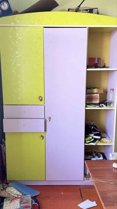 Шкаф детский с тумбой