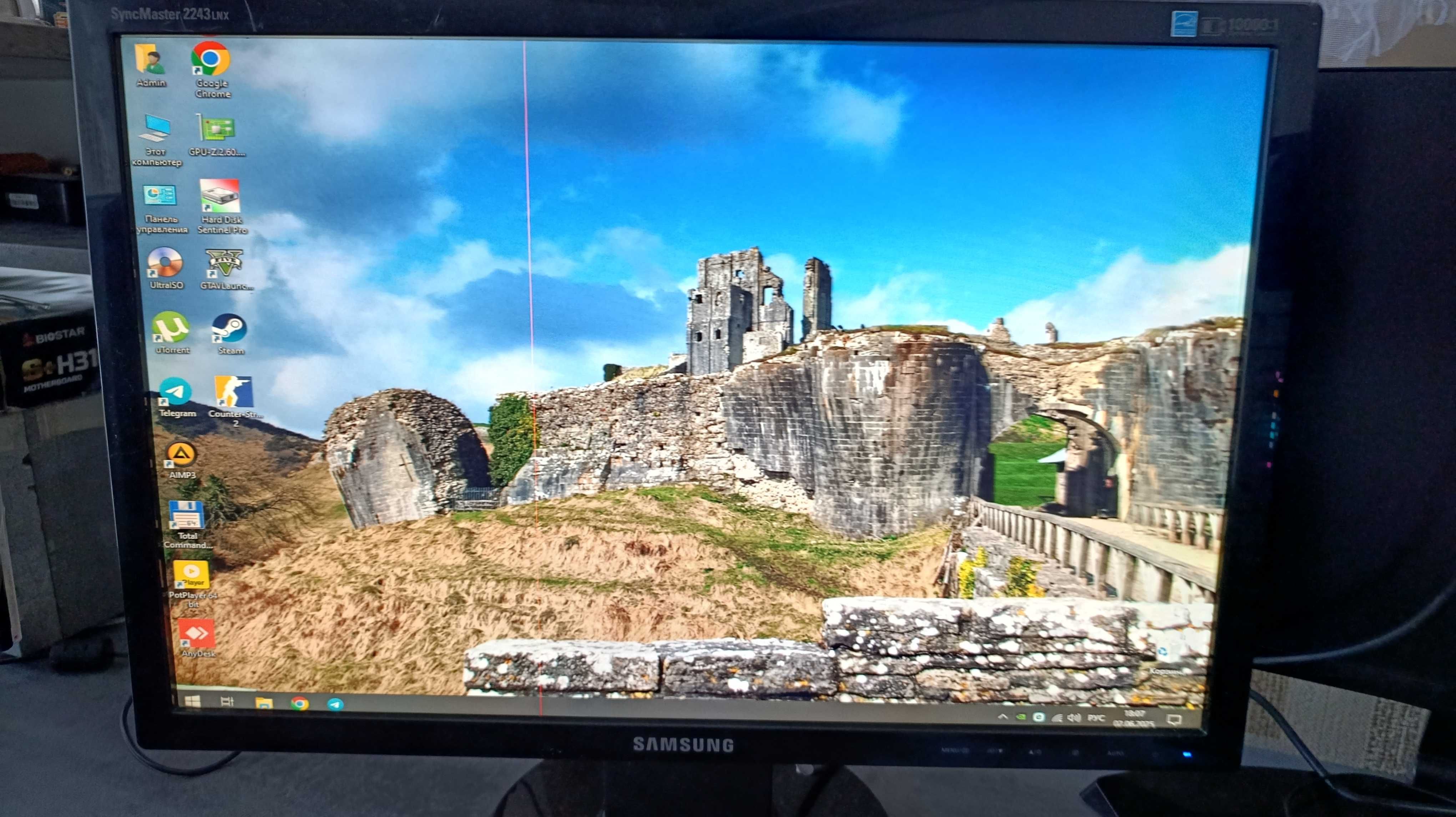 Оригинал Samsung SyncMaster 2243LNX monitor сотилади 22 дюмлик