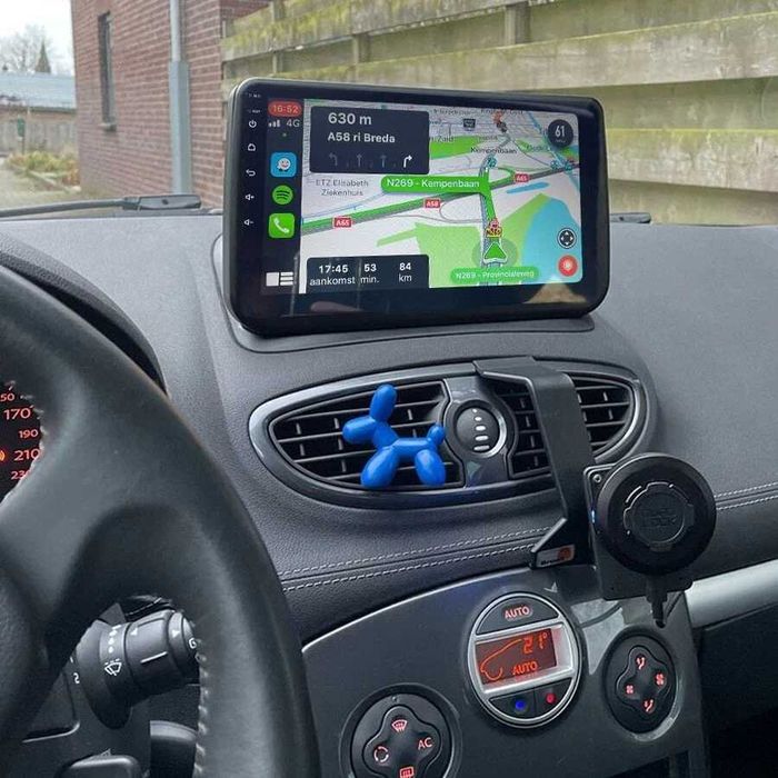 1-8GB Navigatie GPS Android Renault Clio 3 CarPlay QLed DSP + CADOU