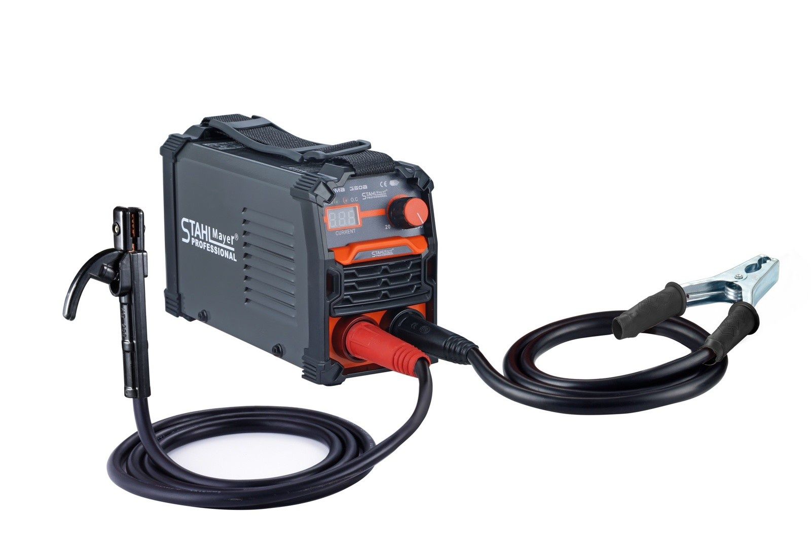 Професионален инверторен електрожен STAHLMAYER 350А с дисплей в куфар