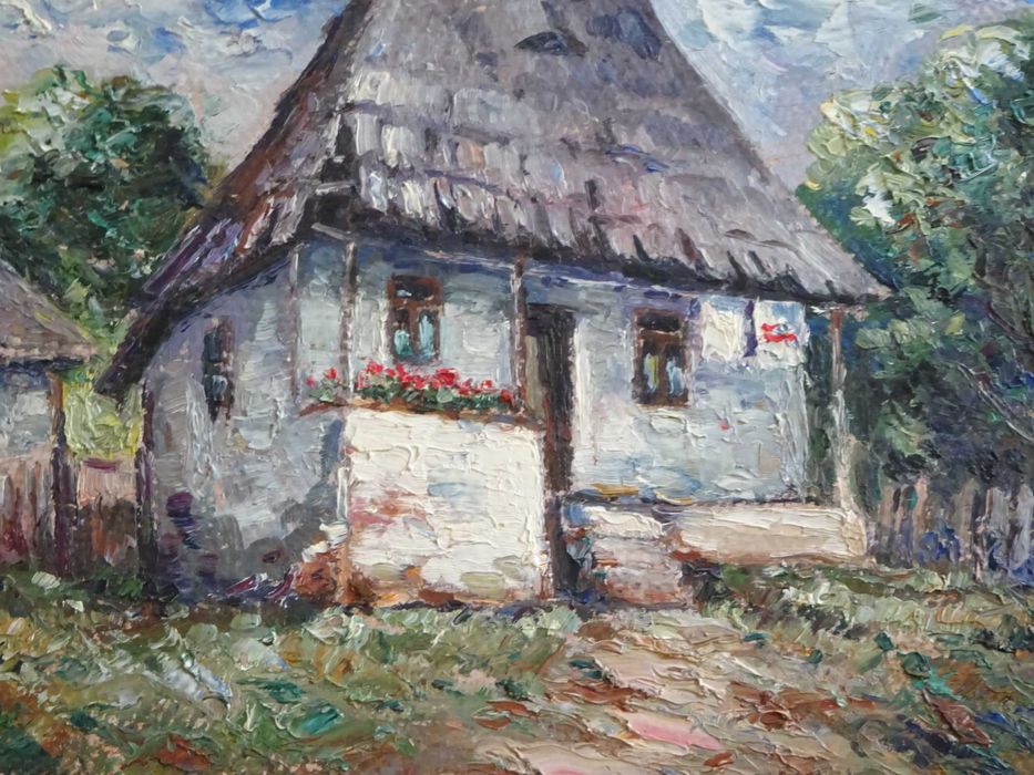 Ion Dobosariu, ‘Casa la tara’ – Ulei pe carton