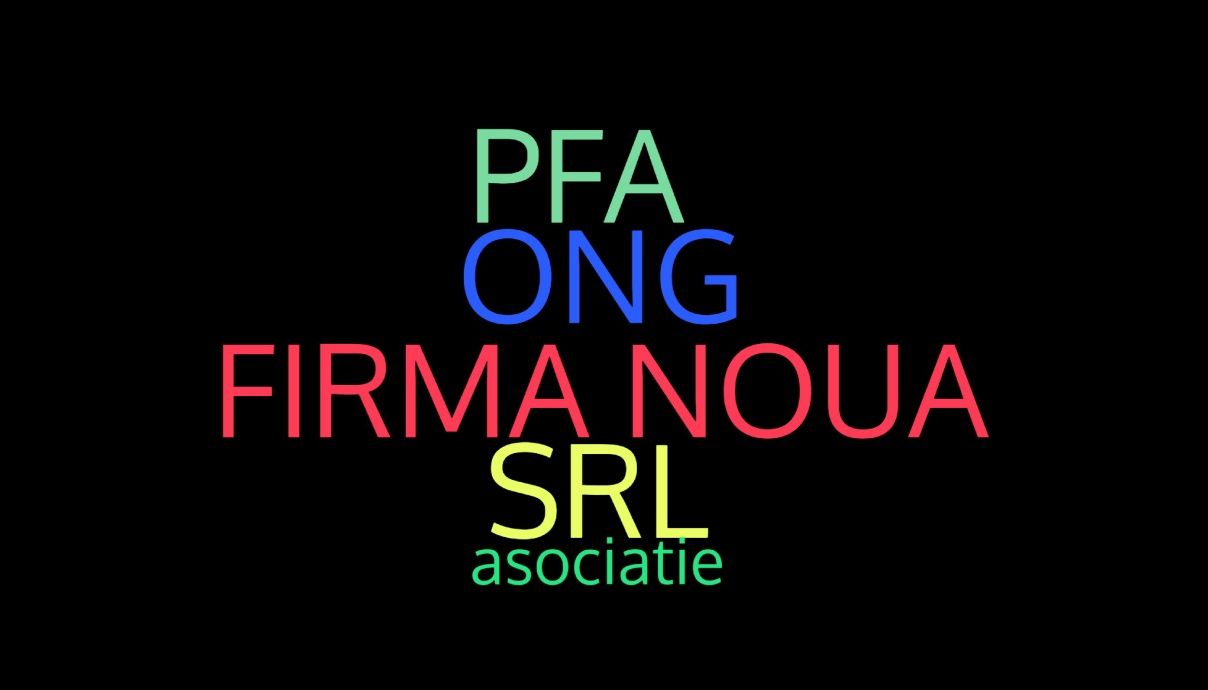 SRL PFA - Registrul Comerțului deschidere firma noua
