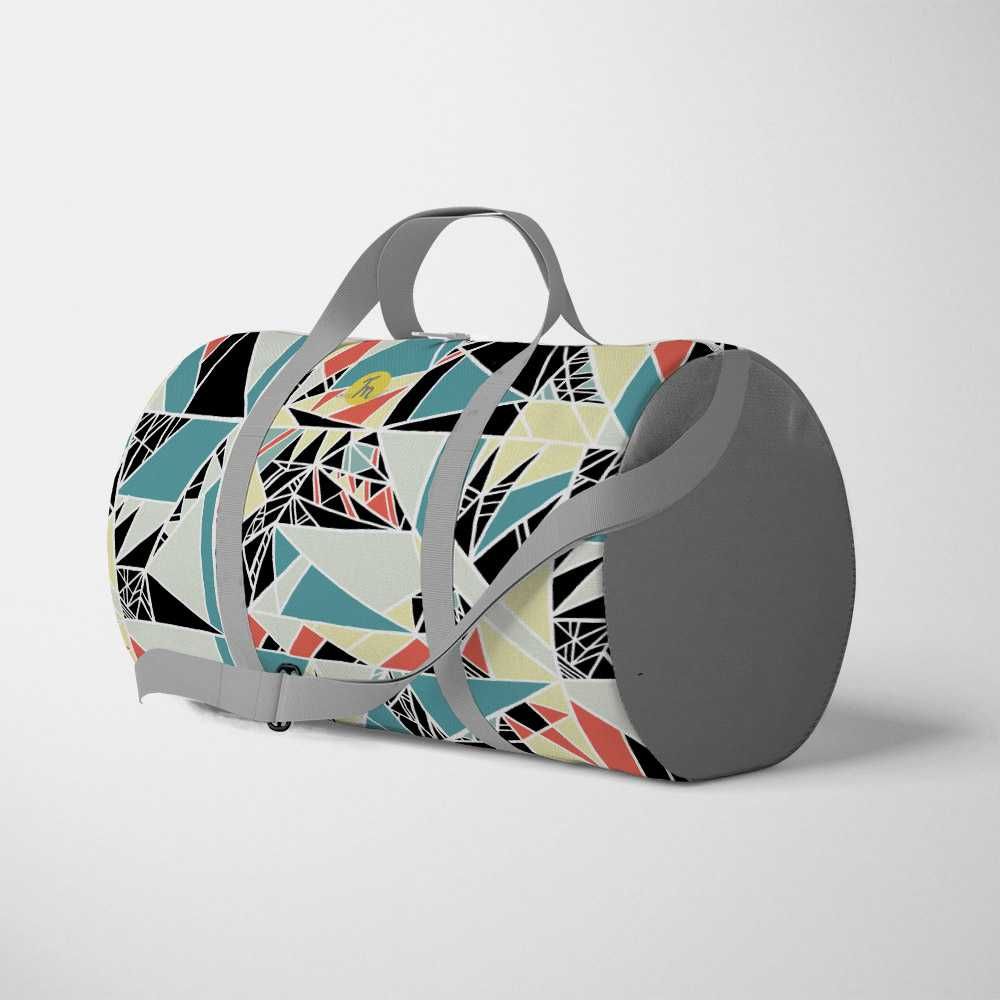 Geanta Voiaj, Travel Duffle Bag, Geometric Abstract Matematica, 46 L