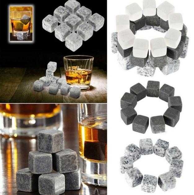 Кубчета за Изстудяване Whiskey Stones Whisky Каменни Ледчета Уиски