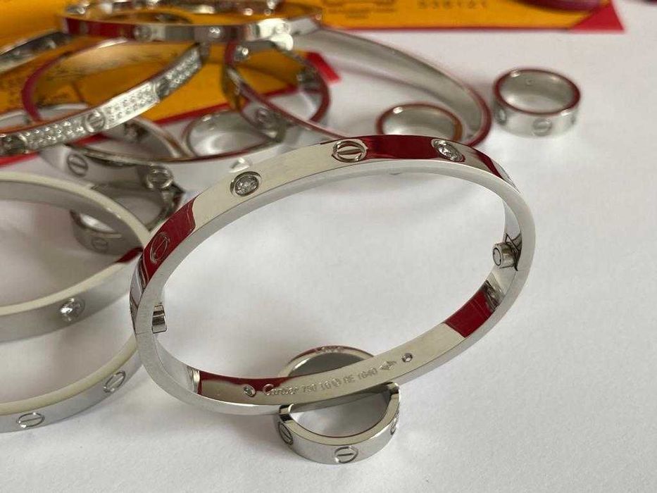 Cartier LOVE Bracelet 16 White Gold 750 Diamonds