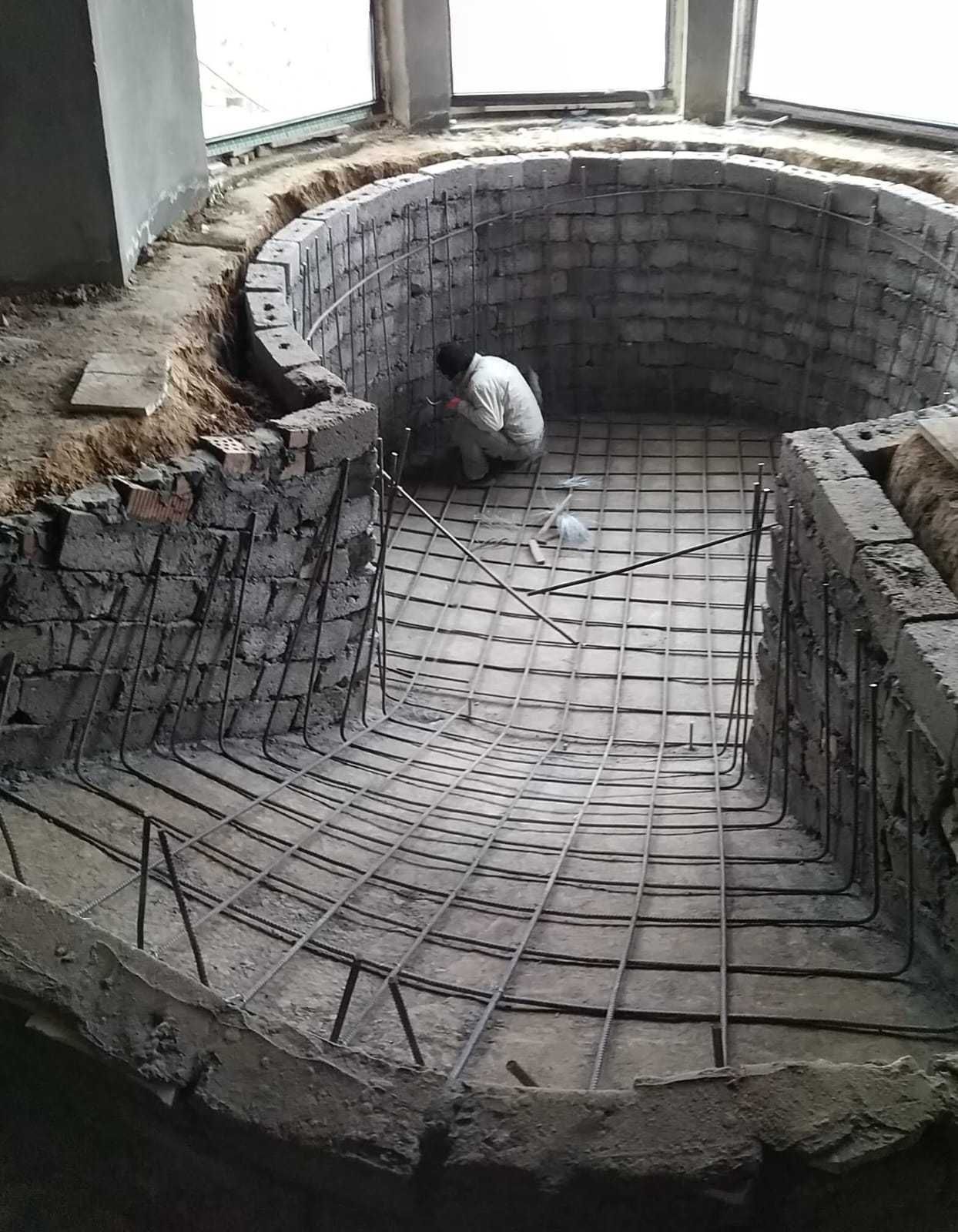 Строительство Бассейн
