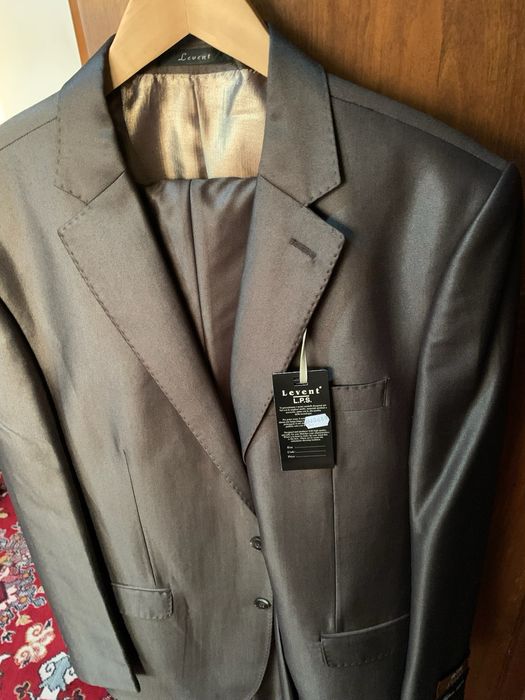 Мужской костюм Италия / шерсть / L 50-52 / шикарный оттенок