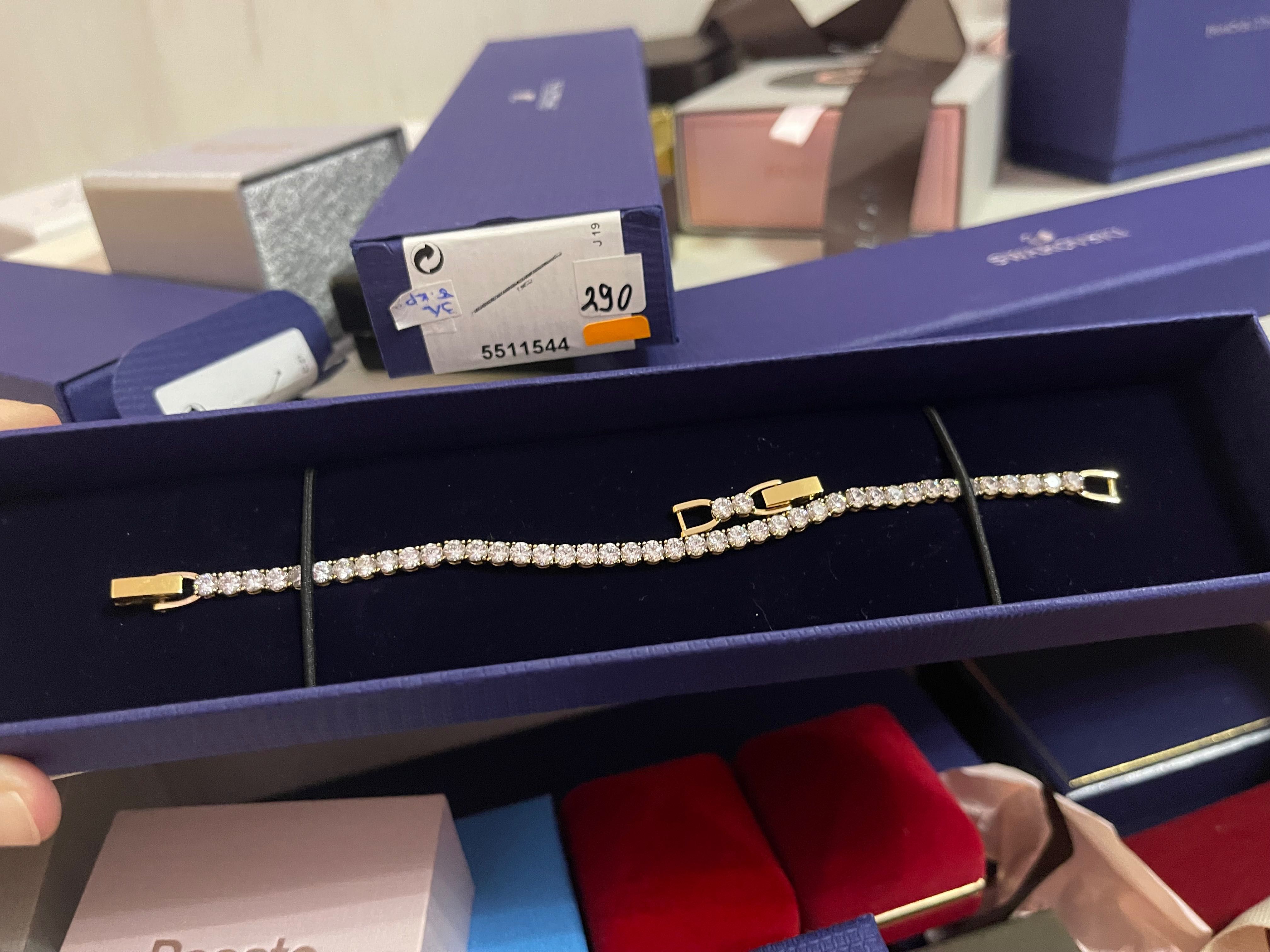 Комплект колие и гривна Swarovski Tennis