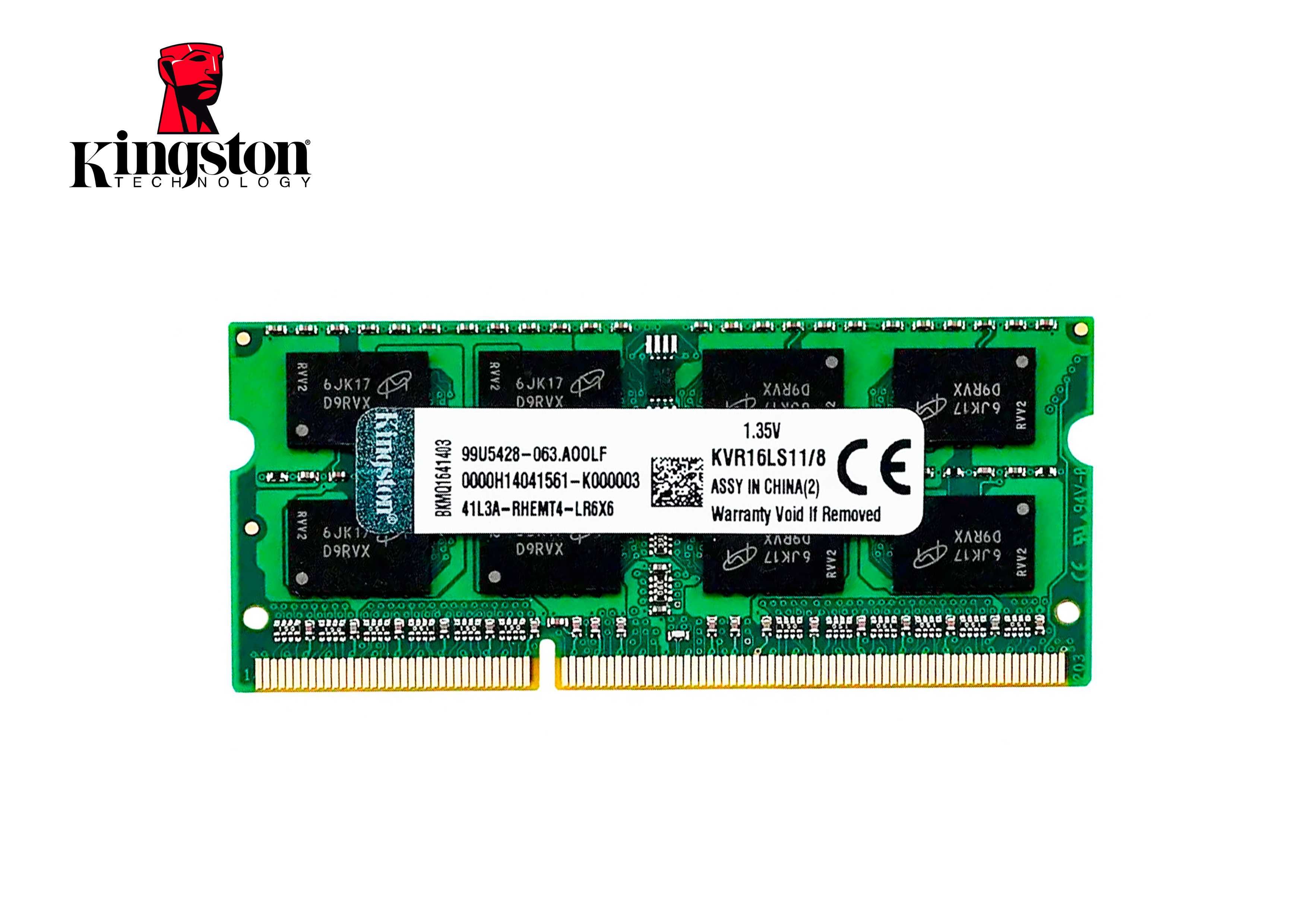 Новая память Kingston DDR3 SODIMM (8Gb/ 1600MHz/ CL11/ ноутбук)
