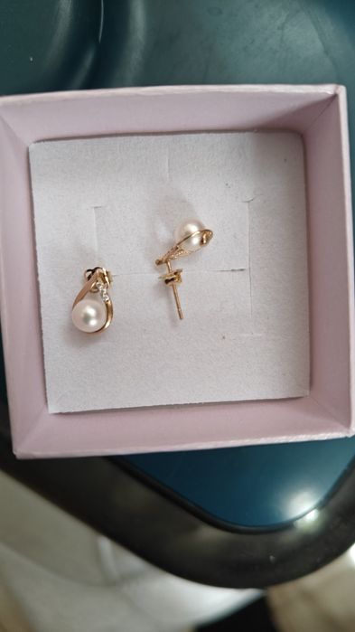 Cercei eleganți - aur de 14k
