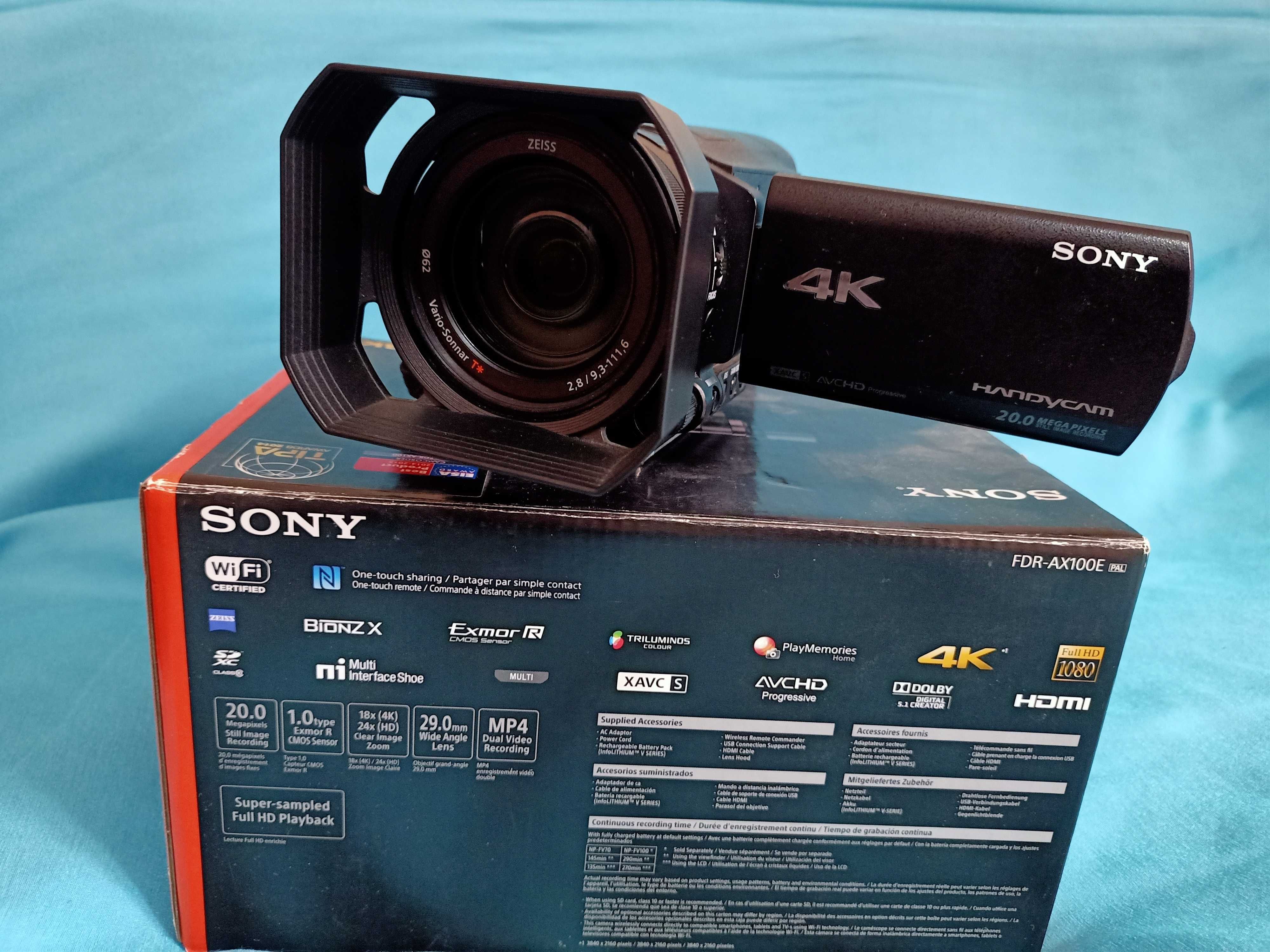 Видеокамера Sony FDR-AX100 4K