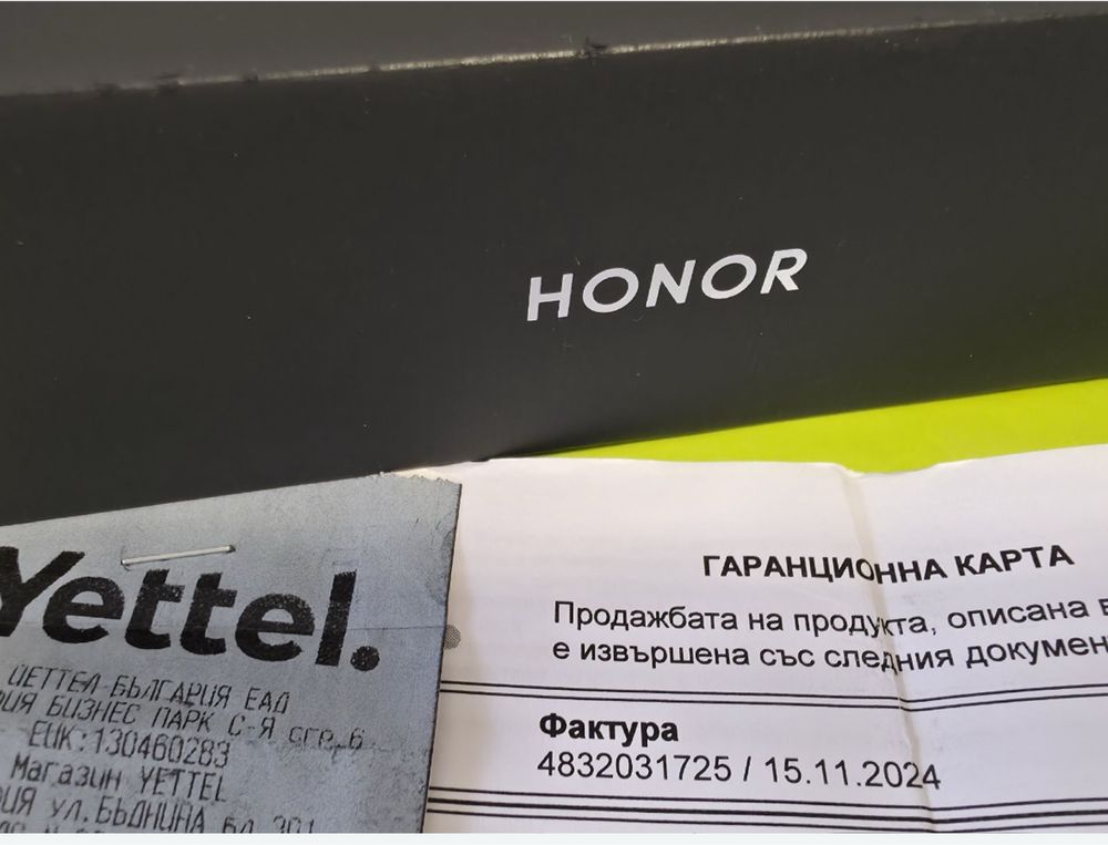 КАТО НОВ 512GB Honor Magic V3 Yettel Гаранция 2027г. Black / Черен v 3