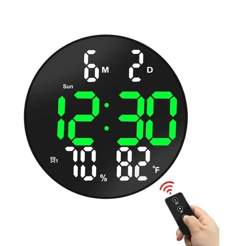 Светещ LED часовник с дата, температура и влажност DS-3813L