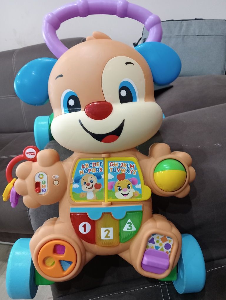 Проходилка за бутане Fisher Price Smart Stages Музикално кученце, на б