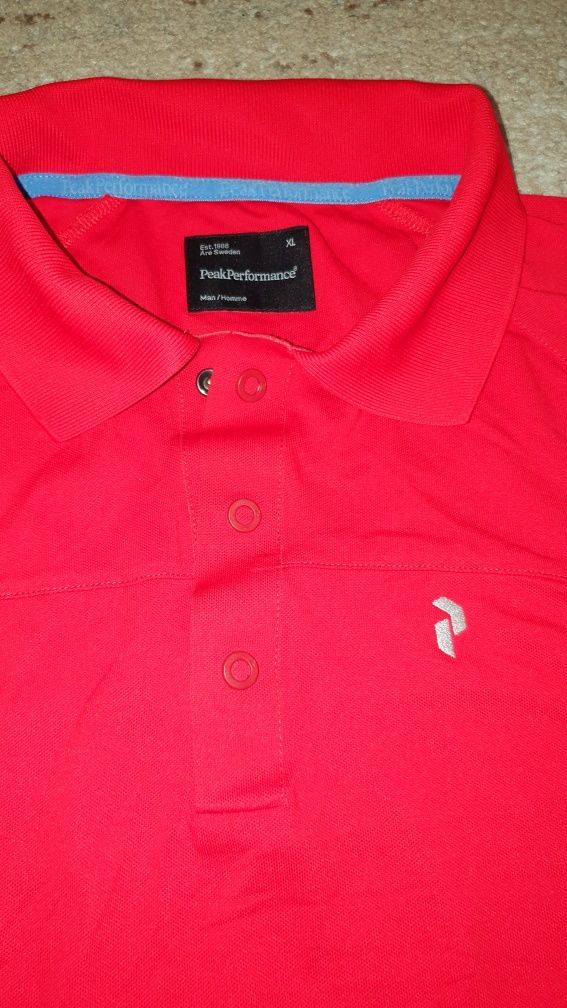 Tricou Peak Performance polo original măsura XL poliester