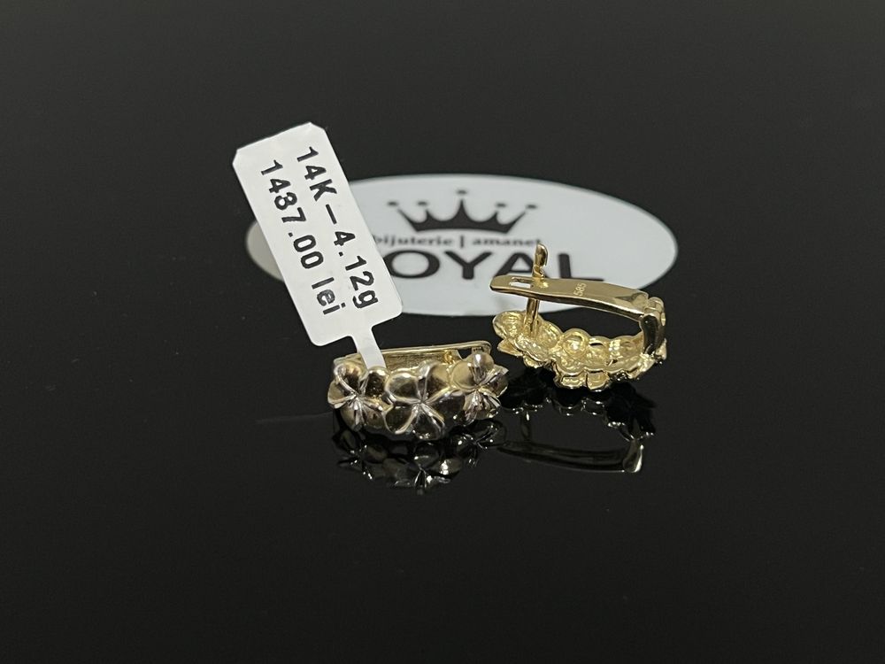 Bijuteria Royal CB : Cercei aur 14K 4,12 grame